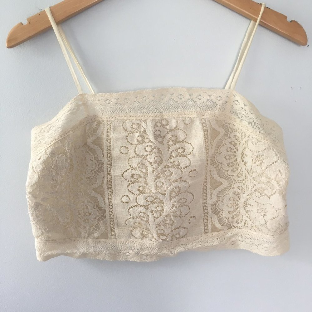 AEO Boho Lace Crop Top